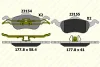 23154 185 05 KALE Комплект тормозных колодок, дисковый тормоз