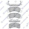 SP1593 HIQ Комплект тормозных колодок, дисковый тормоз