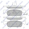 SP1787A HIQ Комплект тормозных колодок, дисковый тормоз