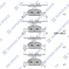 SP4111 HIQ Комплект тормозных колодок, дисковый тормоз