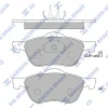 SP4182 HIQ Комплект тормозных колодок, дисковый тормоз