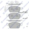 SP4203 HIQ Комплект тормозных колодок, дисковый тормоз