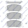 SP4334 HIQ Комплект тормозных колодок, дисковый тормоз