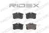 402B0029 RIDEX Комплект тормозных колодок, дисковый тормоз