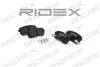 402B0041 RIDEX Комплект тормозных колодок, дисковый тормоз