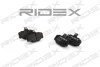 402B0075 RIDEX Комплект тормозных колодок, дисковый тормоз