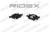 402B0077 RIDEX Комплект тормозных колодок, дисковый тормоз