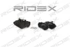 402B0079 RIDEX Комплект тормозных колодок, дисковый тормоз