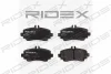 402B0090 RIDEX Комплект тормозных колодок, дисковый тормоз