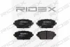 402B0135 RIDEX Комплект тормозных колодок, дисковый тормоз