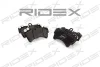 402B0156 RIDEX Комплект тормозных колодок, дисковый тормоз