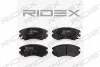 402B0177 RIDEX Комплект тормозных колодок, дисковый тормоз