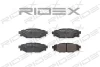 402B0221 RIDEX Комплект тормозных колодок, дисковый тормоз
