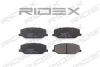 402B0248 RIDEX Комплект тормозных колодок, дисковый тормоз