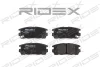 402B0269 RIDEX Комплект тормозных колодок, дисковый тормоз