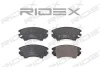 402B0296 RIDEX Комплект тормозных колодок, дисковый тормоз