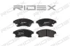 402B0461 RIDEX Комплект тормозных колодок, дисковый тормоз