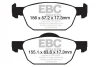 DP22154 EBC Brakes Комплект тормозных колодок, дисковый тормоз