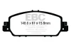 DP23014 EBC Brakes Комплект тормозных колодок, дисковый тормоз