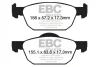 DP42154R EBC Brakes Комплект тормозных колодок, дисковый тормоз