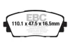 DPX2163 EBC Brakes Комплект тормозных колодок, дисковый тормоз