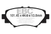 DPX2186 EBC Brakes Комплект тормозных колодок, дисковый тормоз