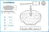 Превью - C12CR0053 CWORKS Комплект тормозных колодок, дисковый тормоз (фото 2)