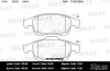 E100146 MILES Комплект тормозных колодок, дисковый тормоз