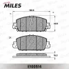 Превью - E100514 MILES Комплект тормозных колодок, дисковый тормоз (фото 2)