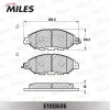 Превью - E100606 MILES Комплект тормозных колодок, дисковый тормоз (фото 2)