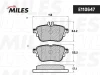 E110647 MILES Комплект тормозных колодок, дисковый тормоз