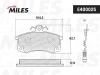 Превью - E400025 MILES Комплект тормозных колодок, дисковый тормоз (фото 2)