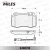 Превью - E400318 MILES Комплект тормозных колодок, дисковый тормоз (фото 2)