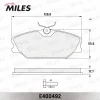 Превью - E400492 MILES Комплект тормозных колодок, дисковый тормоз (фото 2)