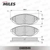 E400549 MILES Комплект тормозных колодок, дисковый тормоз