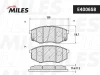 Превью - E400658 MILES Комплект тормозных колодок, дисковый тормоз (фото 2)