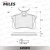 Превью - E410010 MILES Комплект тормозных колодок, дисковый тормоз (фото 2)