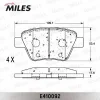 Превью - E410092 MILES Комплект тормозных колодок, дисковый тормоз (фото 2)