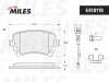Превью - E410119 MILES Комплект тормозных колодок, дисковый тормоз (фото 2)