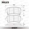 Превью - E410311 MILES Комплект тормозных колодок, дисковый тормоз (фото 2)