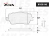 Превью - E500108 MILES Комплект тормозных колодок, дисковый тормоз (фото 2)