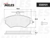 Превью - E500121 MILES Комплект тормозных колодок, дисковый тормоз (фото 2)