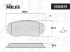 Превью - E500229 MILES Комплект тормозных колодок, дисковый тормоз (фото 2)