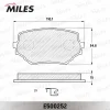 Превью - E500252 MILES Комплект тормозных колодок, дисковый тормоз (фото 2)