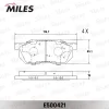 Превью - E500421 MILES Комплект тормозных колодок, дисковый тормоз (фото 2)