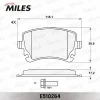Превью - E510264 MILES Комплект тормозных колодок, дисковый тормоз (фото 2)