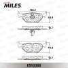 Превью - E510388 MILES Комплект тормозных колодок, дисковый тормоз (фото 2)