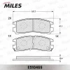 Превью - E510469 MILES Комплект тормозных колодок, дисковый тормоз (фото 2)