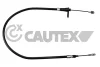 108000 CAUTEX Тросик, cтояночный тормоз