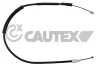 188008 CAUTEX Тросик, cтояночный тормоз
